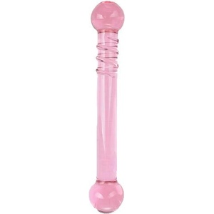 Passion labs Двустранно стъклено дилдо "sphere tip glass dildo" 19 см