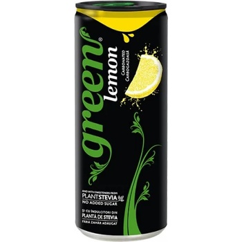 Green Cola Газирана напитка Green Cola Lemon кен 330мл