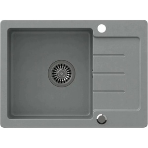 Quadron Вградена мивка Quadron Pop Johnny 116, сива, композитна, 60x44 см (HCQJ6044SZK) Мивка за вграждане