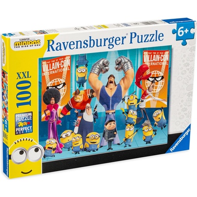 Ravensburger Пъзел Ravensburger от 100 XXL части - Гру и Миньоните (12915)