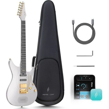 ENYA MUSIC Inspire Ozielzinho Cust Midnight Gray Електрическа китара