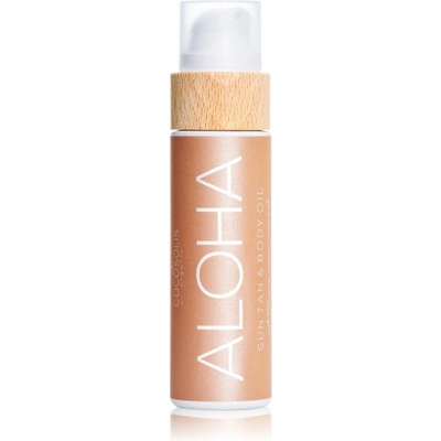 COCOSOLIS ALOHA ošetrujúci a opaľovací olej bez ochranného faktoru s vôňou Coconut 110 ml