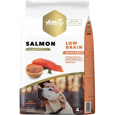 Amity Super Premium Low Grain Dog Adult Salmon 4 kg