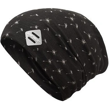 Sensor merino čepice Impress logo černá/pattern