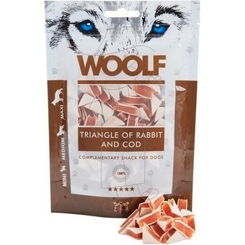Woolf pochoutka Rabbit and Cod Triangle 100 g