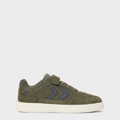Hummel Маратонки Hummel Kids' Power Suede Low-Top Trainers - Dusty Olive