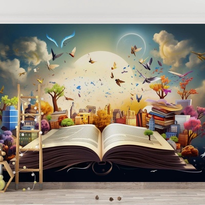 Decono Детски Фототапет Книга на Знанията