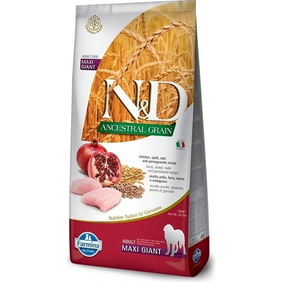 N&D dog LG Adult Medium & maxi chicken & pomegranate 12 kg