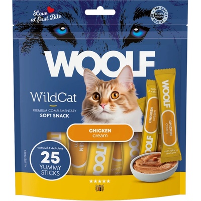 WOOLF Snack WOOLF WildCat Cream Regular Chicken 25 x 14 g