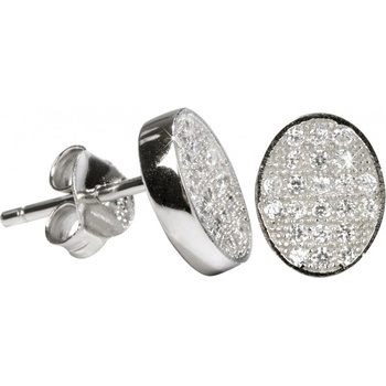 Pattic náušnice strieborné s krystaly ITS3323004S