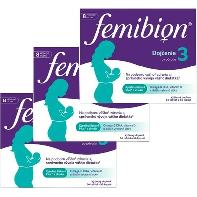 Femibion 3 DOJČENIE 56 tabliet +56 tabliet VÝHODNÉ BALENIE 3 x