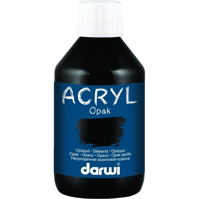 Darwi Opak АКРИЛНА боя Black 250 ml 1 бр (DA0220250100C)