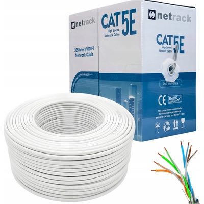 Netrack LAN-GY5U-305 Cat 5e UTP CCA 305m šedý
