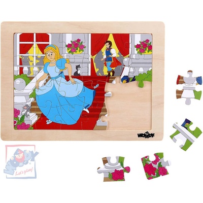 Woody puzzle Šípková Růženka