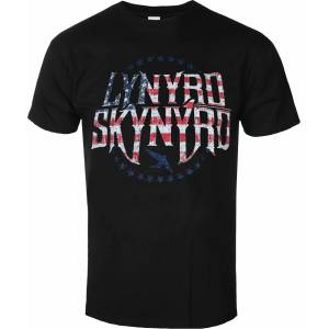 ROCK OFF Мъжка тениска Lynyrd Skynyrd - Stars & Stripes - Black - ROCK OFF - LSTS01MB
