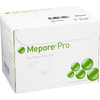 MEPORE PRO 6 x 7 cm 60 ks SAMOLEPÍCÍ ABSORPČNÍ KRYTÍ STERILN