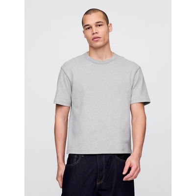 Gap Crop tričko Heavyweight sivé