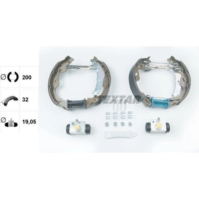 Sada brzdových čeľustí TEXTAR Shoe Kit Pro 84064500