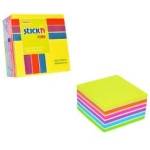 Stickn Notebook self-propelled cube mix 7 colors neon and pastel