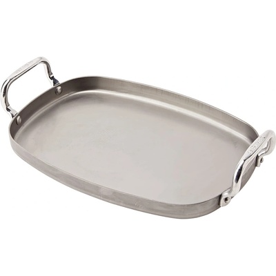 de Buyer Oceľová panvica 5640.01 Mineral B Plancha zaoblená 38 x 26 cm