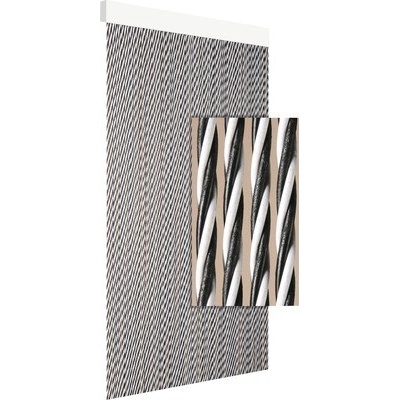 Záves na dvere DARA 90x210cm čierny/biely