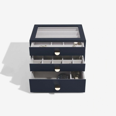 Stackers šperkovnice se šuplíky 3v1 Navy Pebble Classic Drawers tmavě modrá 75890