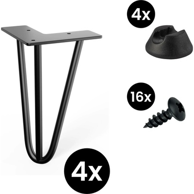 Walteco Hairpin 50536BP1 černá 4 ks – Zbozi.Blesk.cz