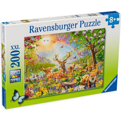 Ravensburger Пъзел Ravensburger от 200 XXL части - Грациозно семейство елени (13352)