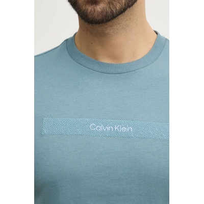 Calvin Klein Памучна тениска Calvin Klein в зелено с апликация K10K113791 (K10K113791)