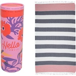 Hello Towels памучна кърпа, Червено / Бяло