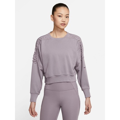 Nike Блуза w thrma flc crop lc ls