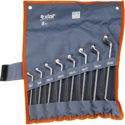 Extol Premium klíče očkové sada 8ks 6-22mm 6219