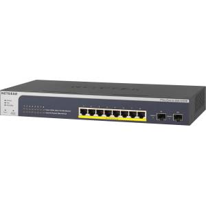 NETGEAR GS510TPP 10 Port Gigabit Ethernet LAN PoE Switch Smart (Managed Network Switch with 8X PoE+ 190W, 2X 1G-SFP, Desktop or 19 Inch Rack Mount, ProSAFE Lifetime Warranty) - GS510TPP-100EUS (GS510TPP-100EU