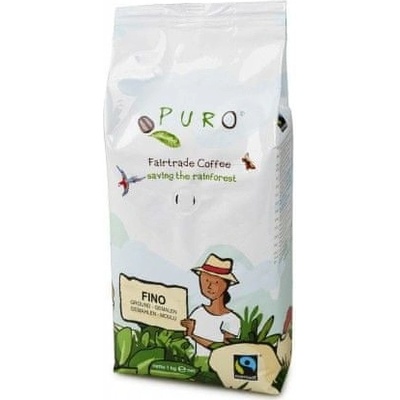 Puro Hrubě mletá Puro Fairtrade FINO 100% Arabica 1 kg
