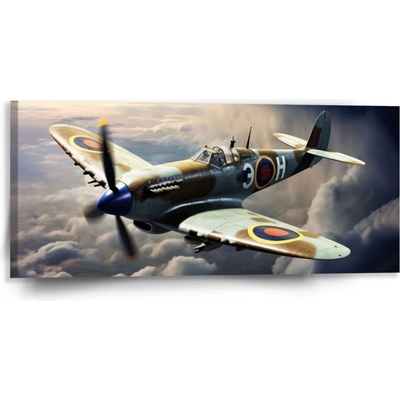 Sablio Obraz Stíhačka Spitfire - 110x50 cm
