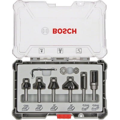 BOSCH 6dílná sada tvárových fréz Trim&Edging s 6mm vřetenem – Zboží Dáma