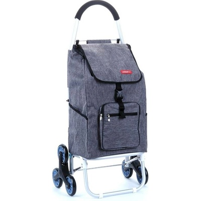 Lorenbag - Laurent S01 Nákupní vozík na kolečkách do schodů šestikolový, šedá