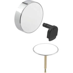Geberit - Комплект вани, с въртящо управление и вход d52, бял/хромиран 150.481. KJ. 1 (150.481.KJ.1)
