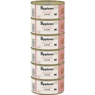 Applaws Cat Tuniak s lososom 6x 70 g