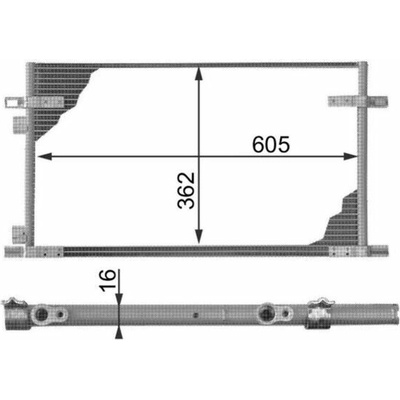 Kondenzátor, klimatizace MAHLE AC 278 000P (AC278000P)