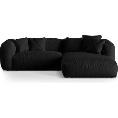 Micadoni Черен модулен ъглов диван (десен ъгъл) Martina - Micadoni Home (MIC_RC_S_169_F1_MARTINA4)