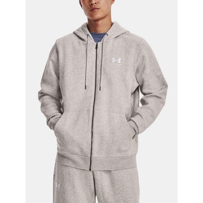 Under Armour UA Essential Fleece FZ Hood šedá