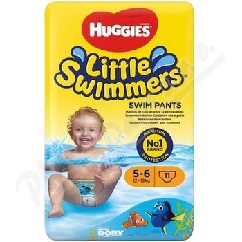 Huggies Little Swimmers 5-6 jednorázové do vody 12-18 kg 11 ks