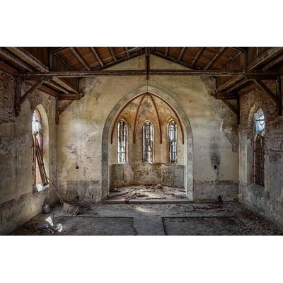 DIMEX ART Флизелинов фототапет изоставена църква 375 x 250 см