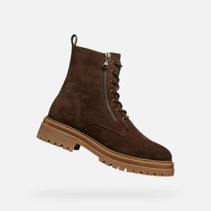 Geox Кафяви дамски анкл обувки Geox Iridea Geox | Kafyav | ЖЕНИ | 38