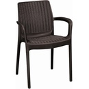 KETER BALI Mono zahradní židle, 55 x 60 x 83 cm, hnědá