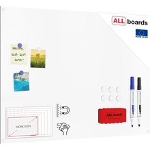 Allboards PME90x60 Magnetická tabule SLIMboard bezrámová 90 x 60 cm