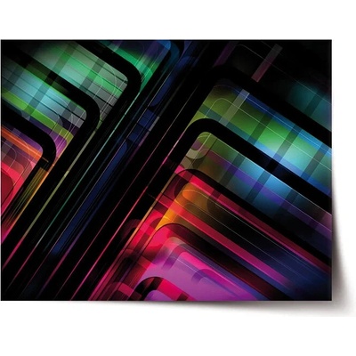 Sablio Plagát Čierne pásiky - 90x60 cm