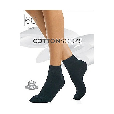 Dámske ponožky s bavlnou CottonSocks 60 DEN biela