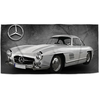 Sablio Uterák Mercedes Benz 300 SL Sivé pozadie 50 x 100 cm